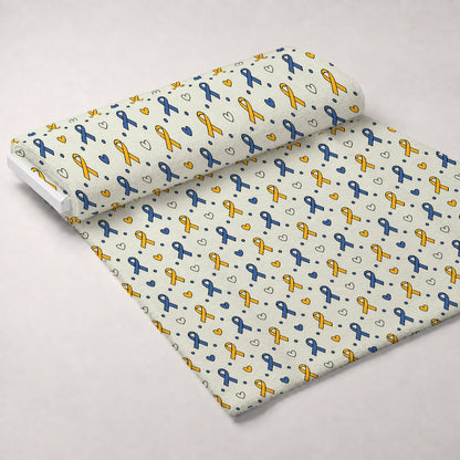 Ribbons of Hope Pattern 25 Minky Fabric