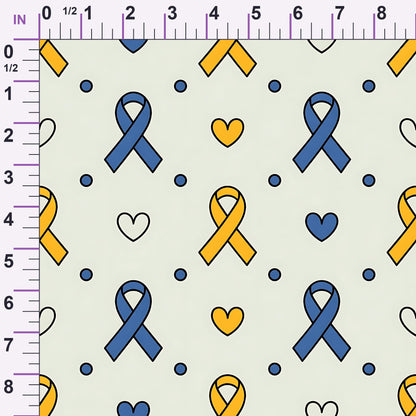 Ribbons of Hope Pattern 25 Minky Fabric