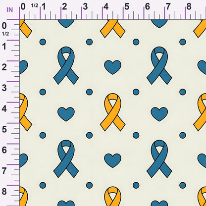 Ribbons of Hope Pattern 27 Minky Fabric