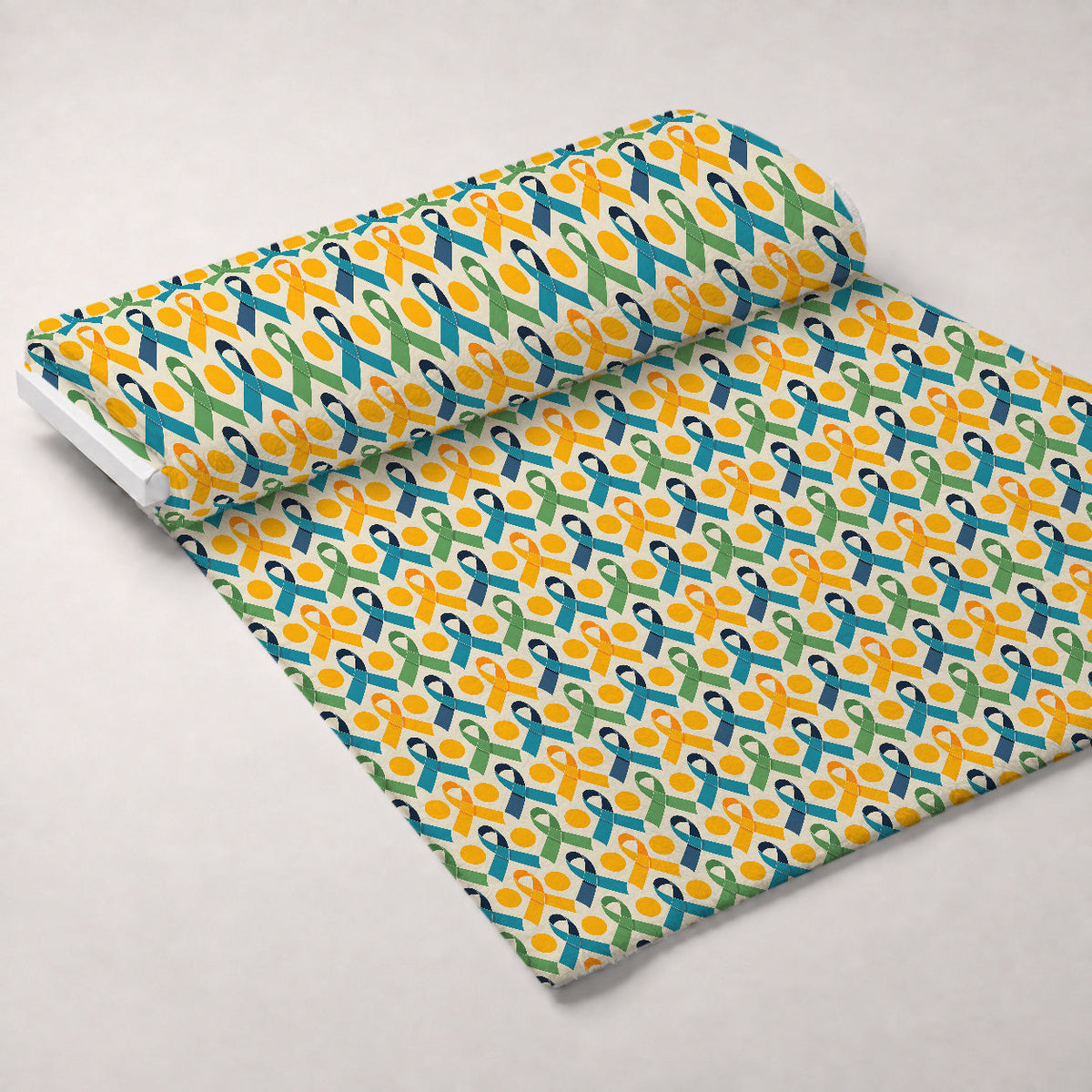 Ribbons of Hope Pattern 8 Minky Fabric