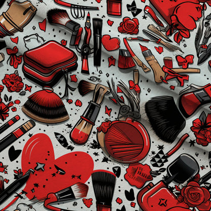Rockabilly Rouge Pattern 1 Minky Fabric