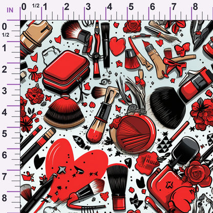 Rockabilly Rouge Pattern 1 Minky Fabric