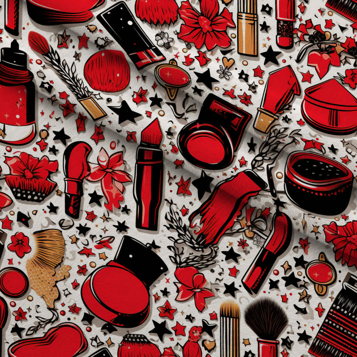 Rockabilly Rouge Pattern 10 Minky Fabric