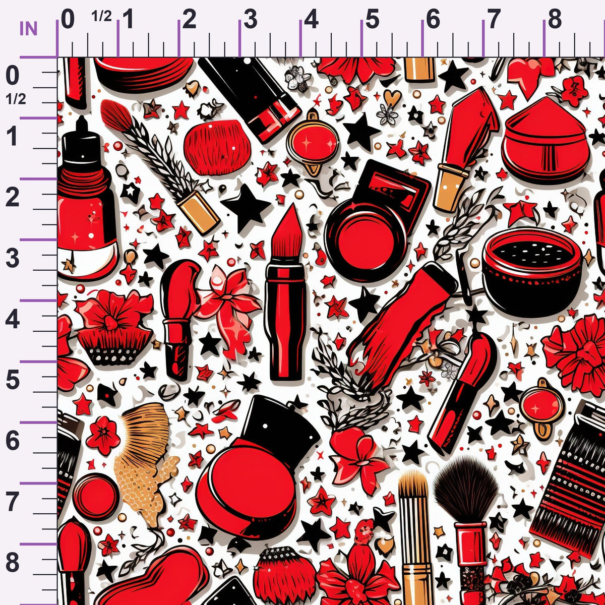 Rockabilly Rouge Pattern 10 Minky Fabric