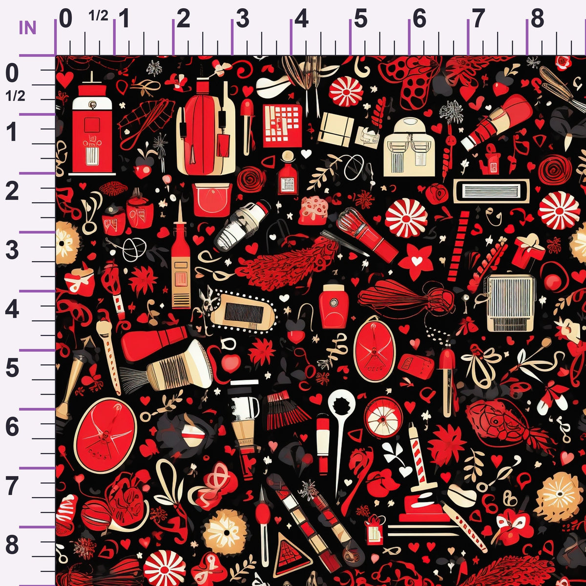 Rockabilly Rouge Pattern 11 Minky Fabric
