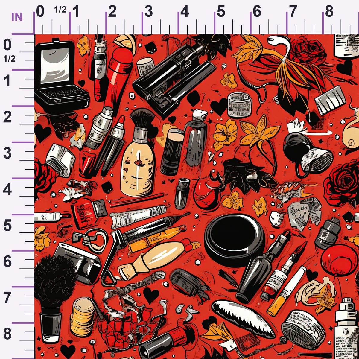 Rockabilly Rouge Pattern 12 Minky Fabric