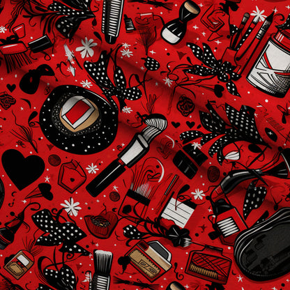 Rockabilly Rouge Pattern 2 Minky Fabric