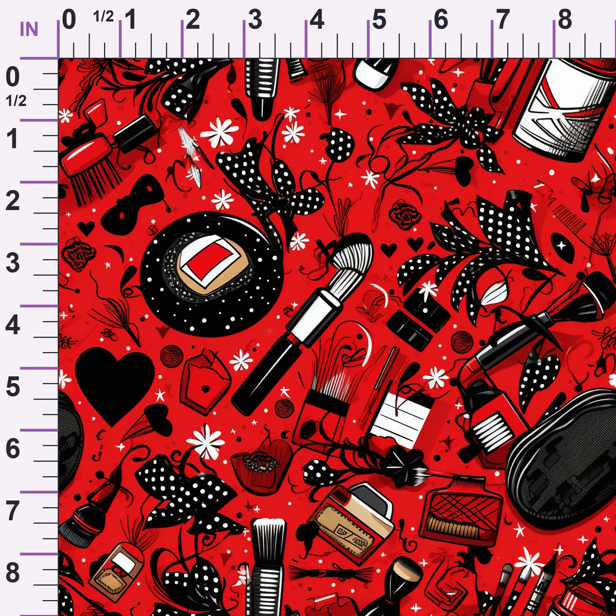 Rockabilly Rouge Pattern 2 Minky Fabric