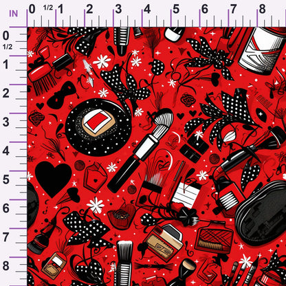 Rockabilly Rouge Pattern 2 Minky Fabric