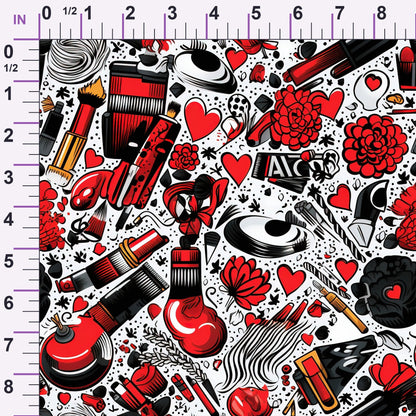 Rockabilly Rouge Pattern 4 Minky Fabric