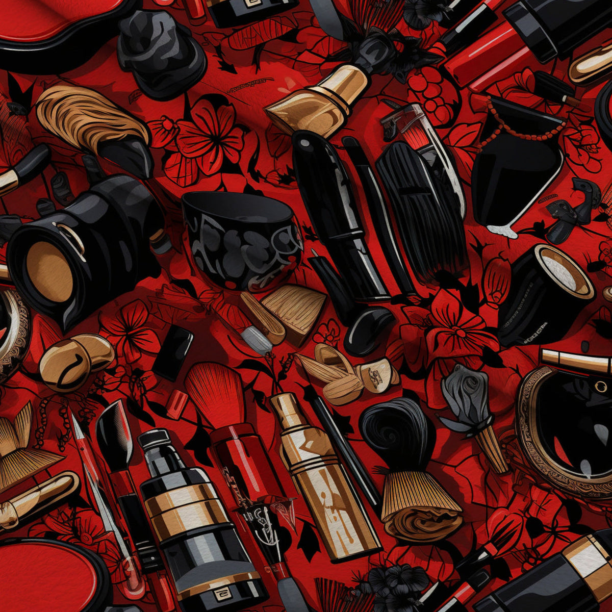 Rockabilly Rouge Pattern 7 Minky Fabric