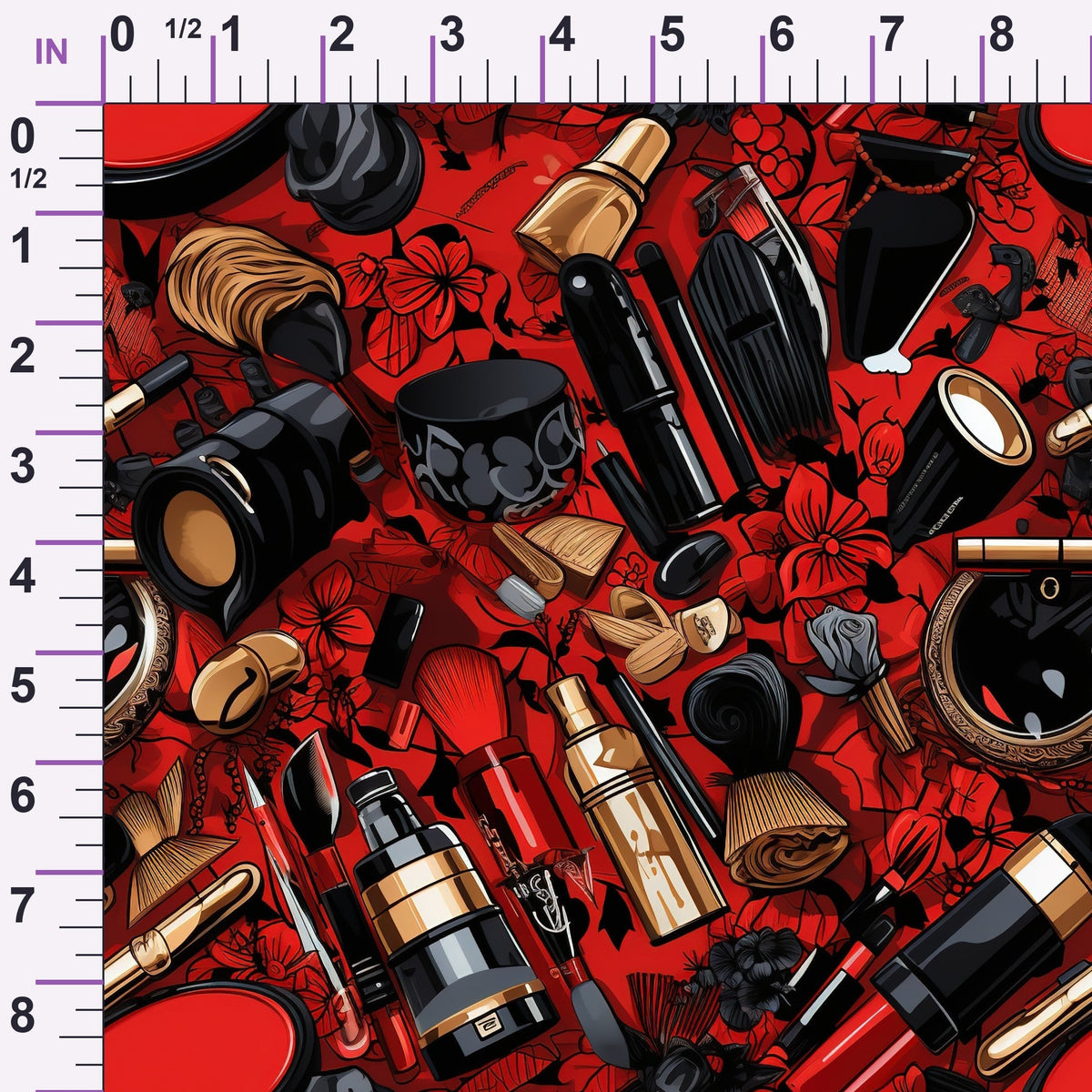 Rockabilly Rouge Pattern 7 Minky Fabric