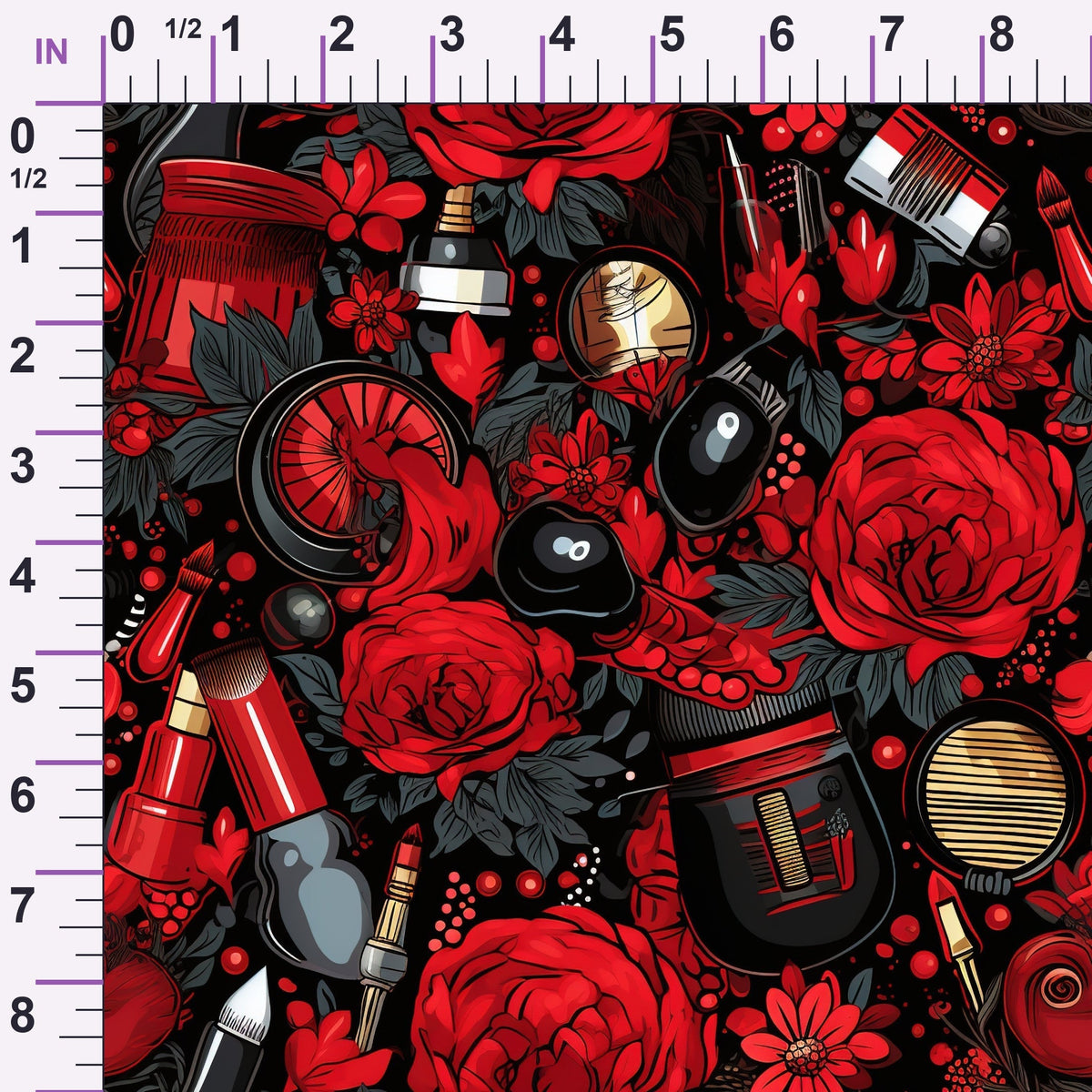 Rockabilly Rouge Pattern 8 Minky Fabric