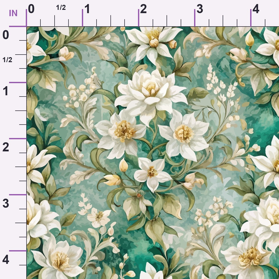 Rococo Blooms Pattern 102 Minky Fabric
