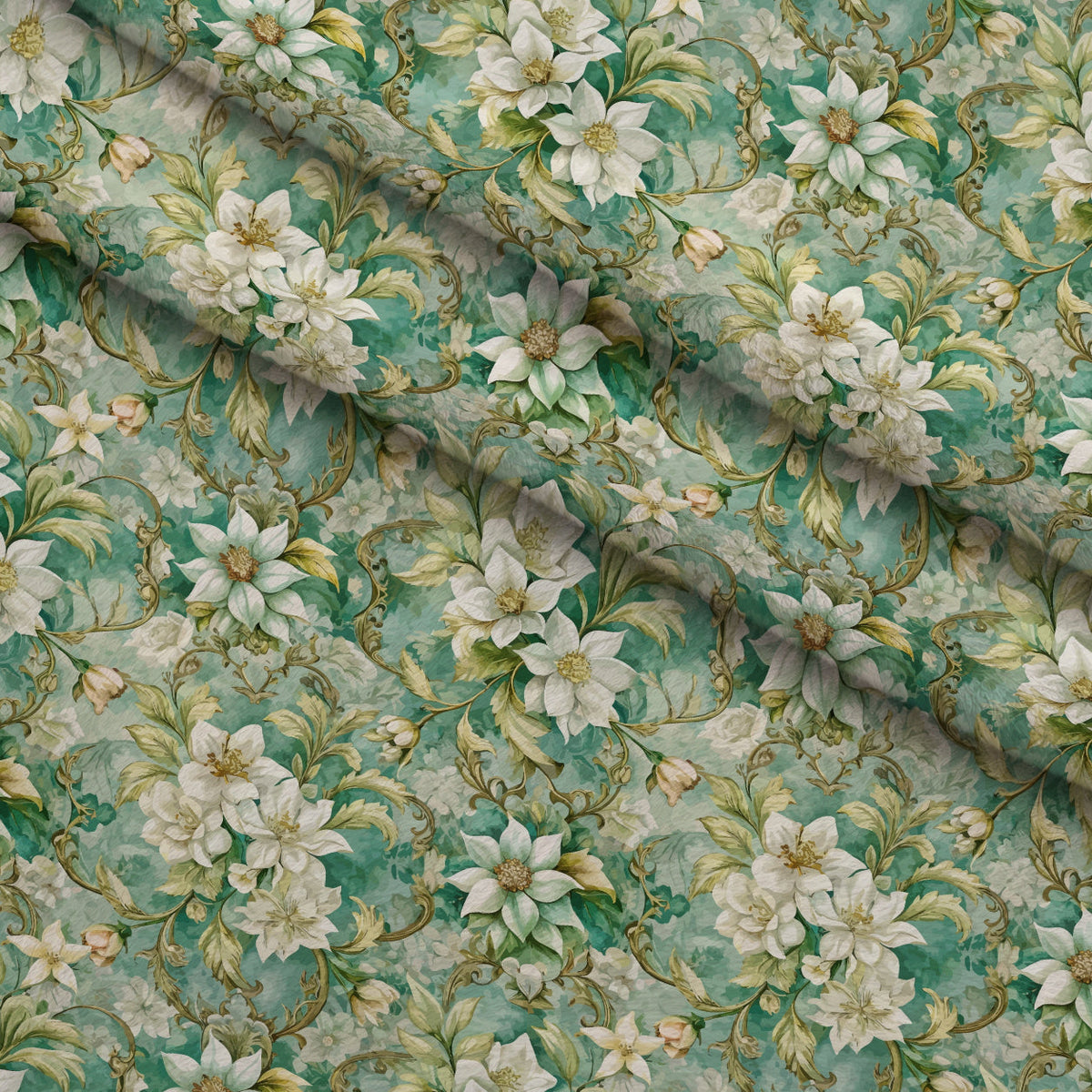 Rococo Blooms Pattern 103 Minky Fabric