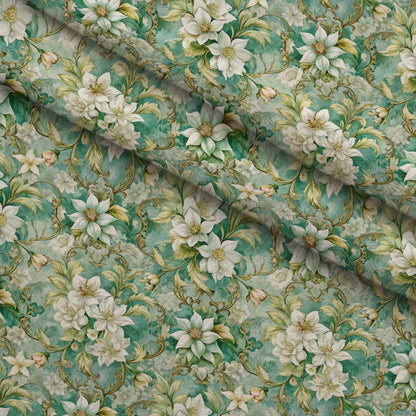 Rococo Blooms Pattern 103 Minky Fabric