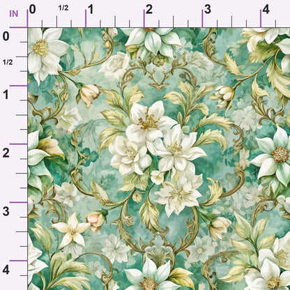 Rococo Blooms Pattern 103 Minky Fabric