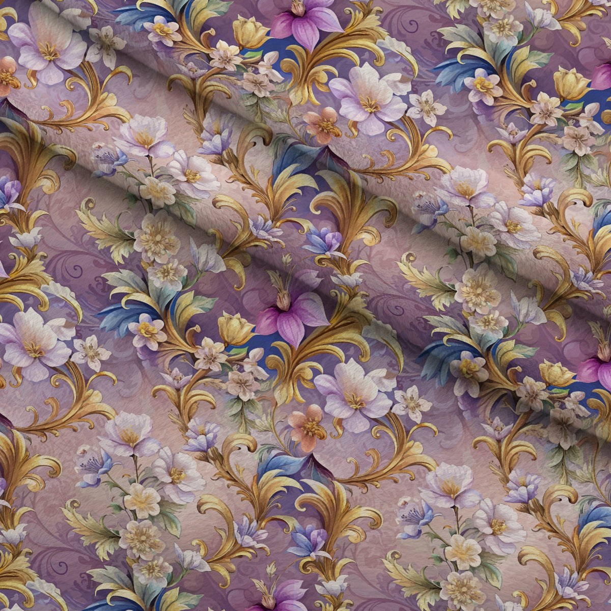 Rococo Blooms Pattern 106 Minky Fabric
