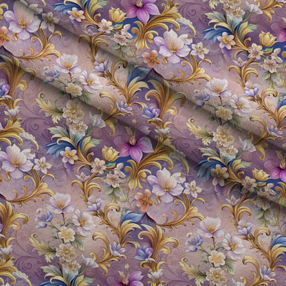 Rococo Blooms Pattern 106 Minky Fabric