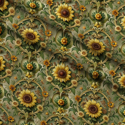 Rococo Blooms Pattern 107 Minky Fabric