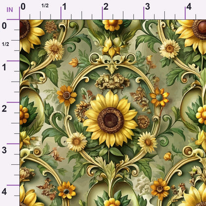 Rococo Blooms Pattern 107 Minky Fabric