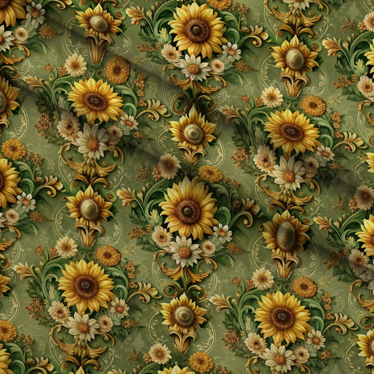 Rococo Blooms Pattern 108 Minky Fabric
