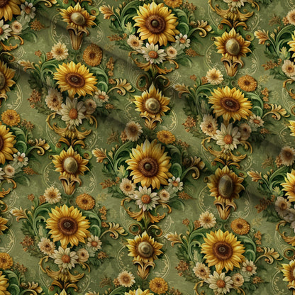 Rococo Blooms Pattern 108 Minky Fabric