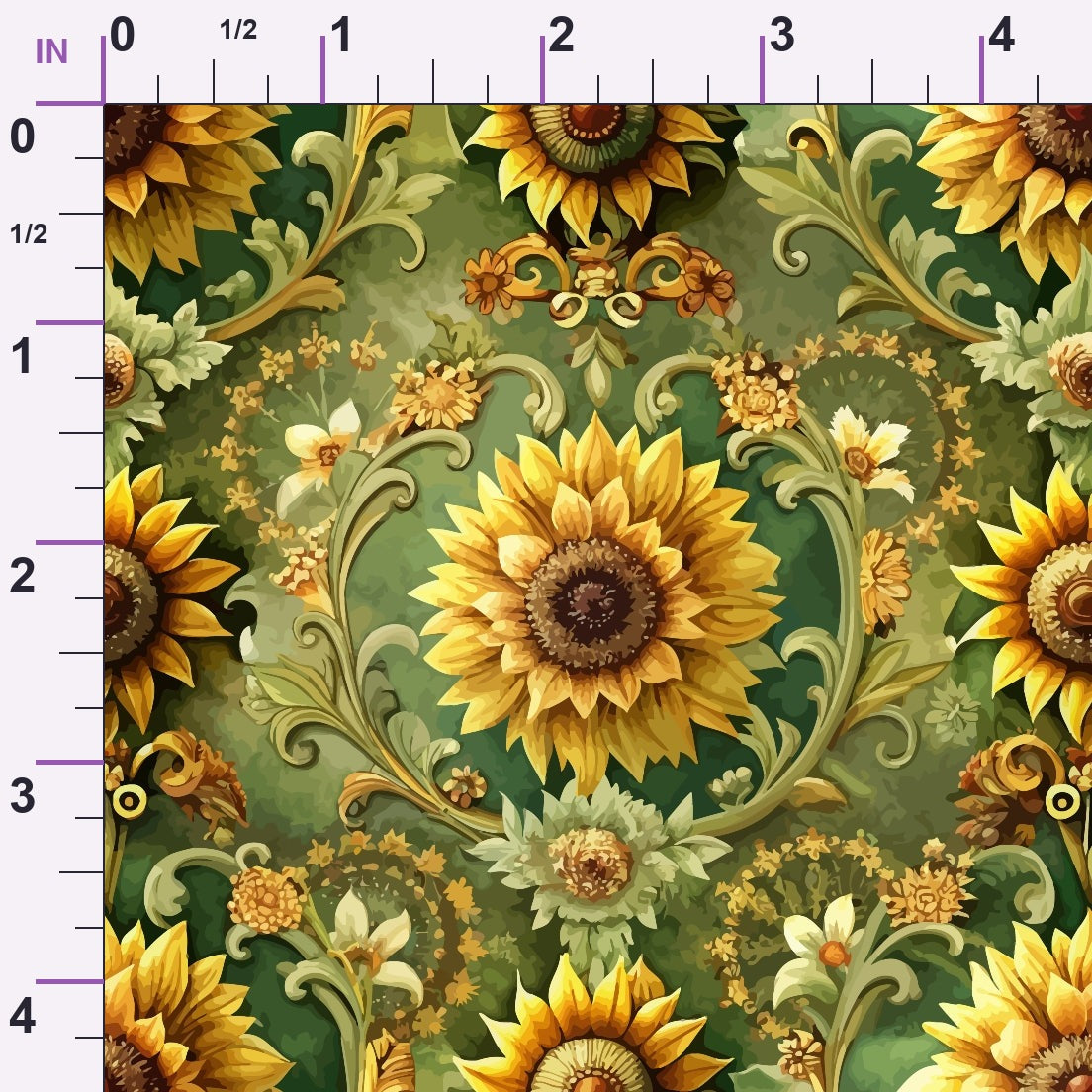 Rococo Blooms Pattern 109 Minky Fabric