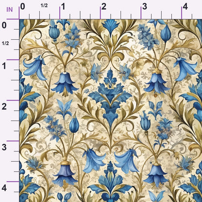 Rococo Blooms Pattern 115 Minky Fabric