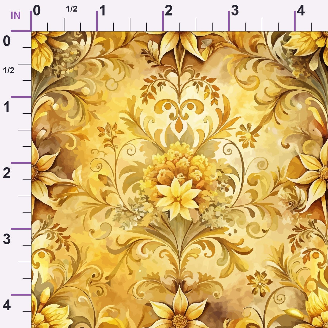 Rococo Blooms Pattern 117 Minky Fabric
