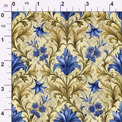Rococo Blooms Pattern 118 Minky Fabric
