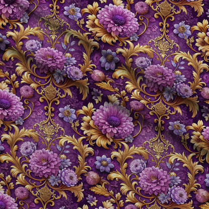 Rococo Blooms Pattern 12 Minky Fabric