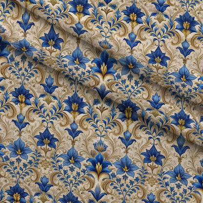 Rococo Blooms Pattern 121 Minky Fabric