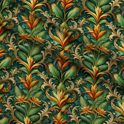 Rococo Blooms Pattern 126 Minky Fabric