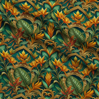 Rococo Blooms Pattern 127 Minky Fabric