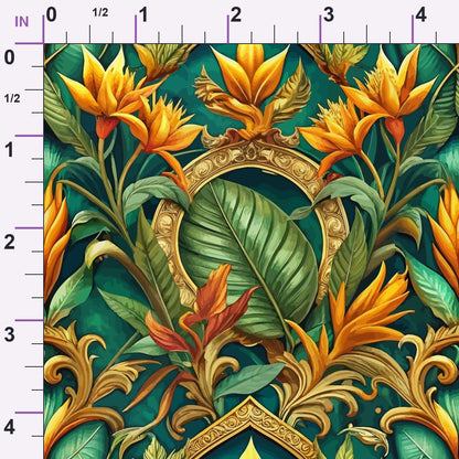 Rococo Blooms Pattern 127 Minky Fabric