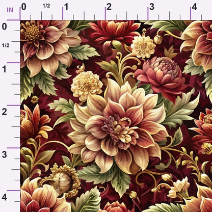 Rococo Blooms Pattern 129 Minky Fabric
