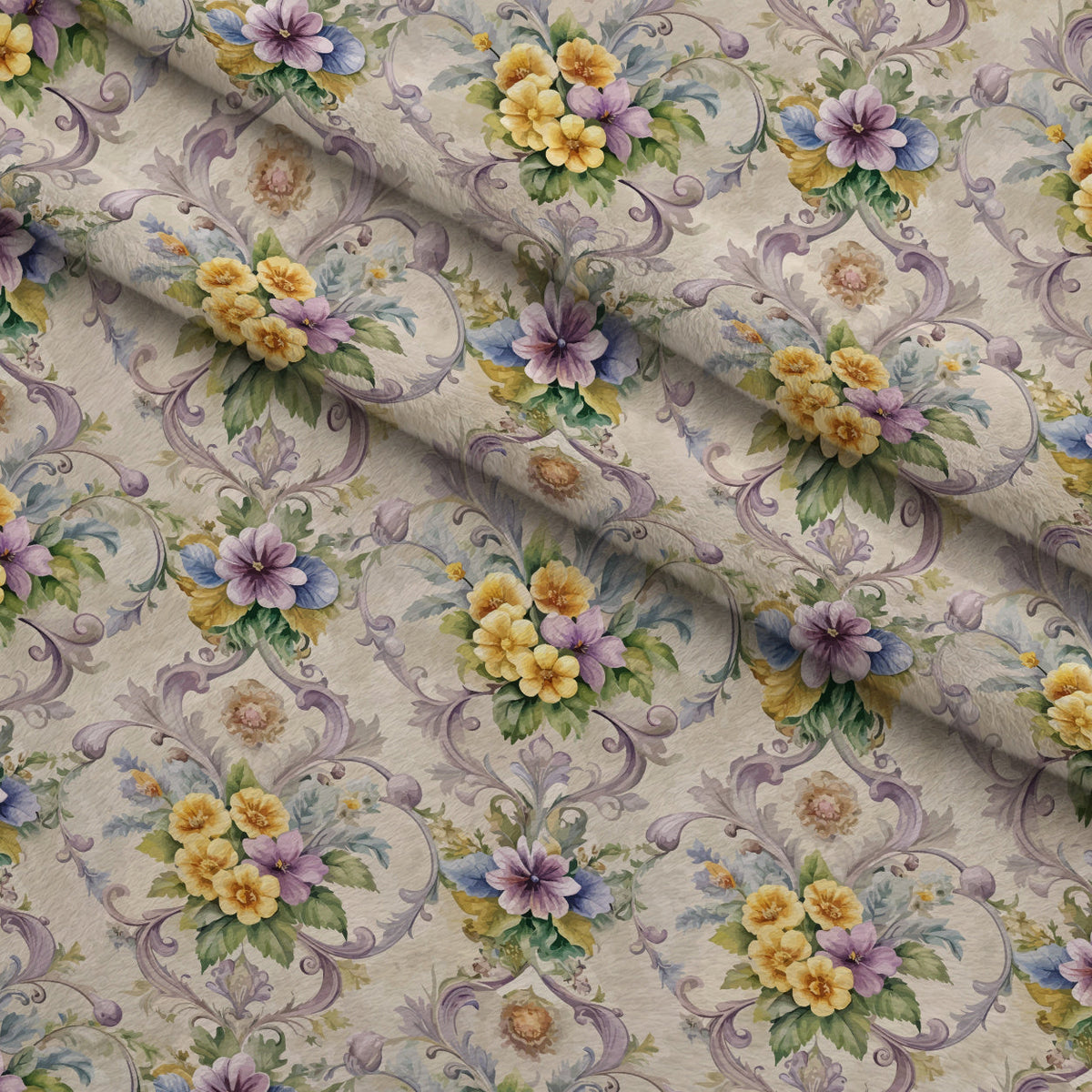 Rococo Blooms Pattern 133 Minky Fabric