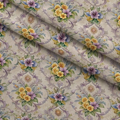 Rococo Blooms Pattern 133 Minky Fabric