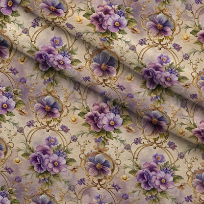 Rococo Blooms Pattern 135 Minky Fabric