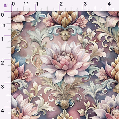 Rococo Blooms Pattern 137 Minky Fabric