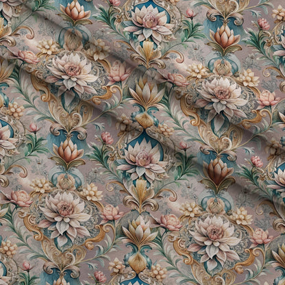 Rococo Blooms Pattern 138 Minky Fabric