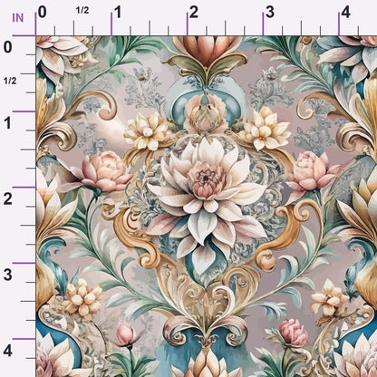 Rococo Blooms Pattern 138 Minky Fabric