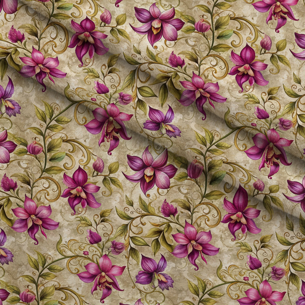 Rococo Blooms Pattern 139 Minky Fabric