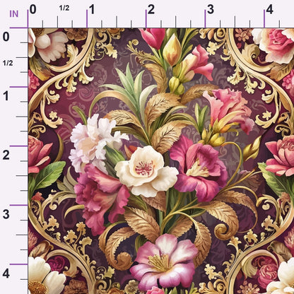 Rococo Blooms Pattern 14 Minky Fabric