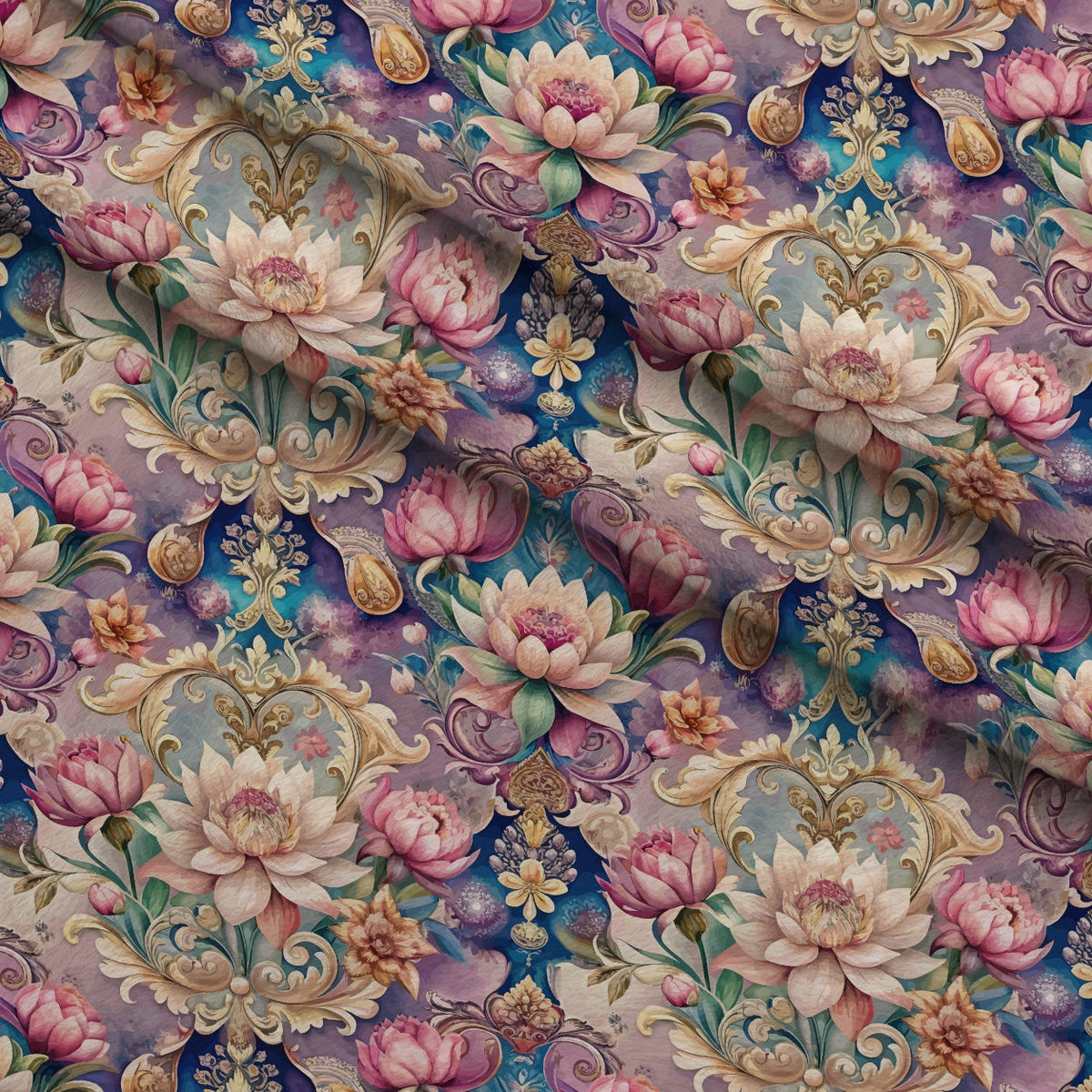 Rococo Blooms Pattern 141 Minky Fabric