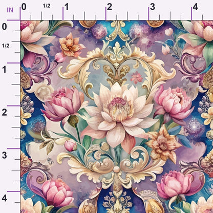 Rococo Blooms Pattern 141 Minky Fabric
