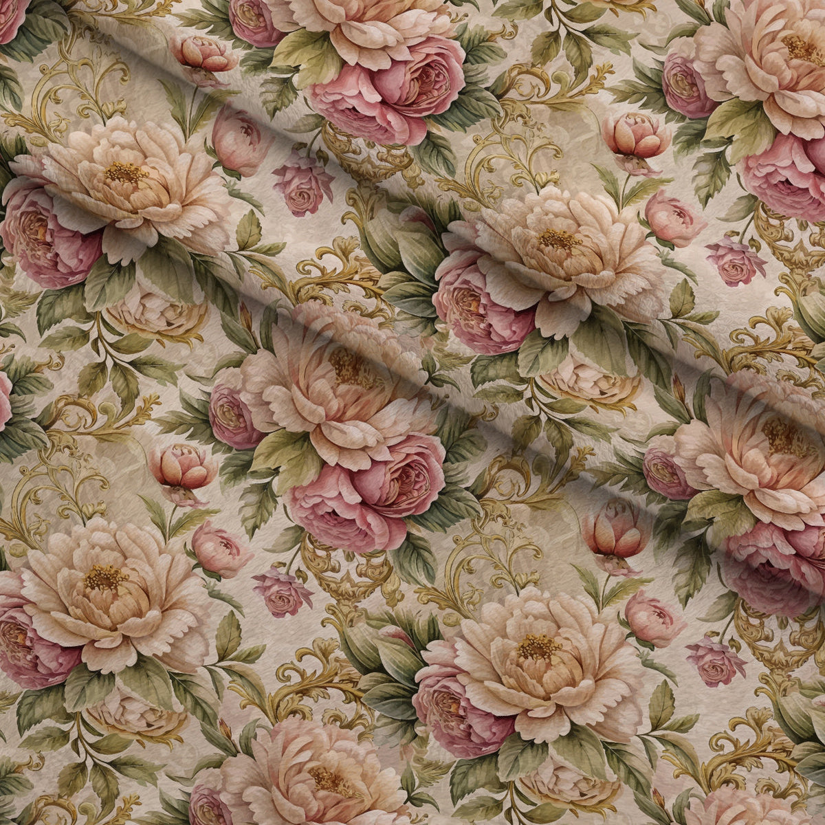 Rococo Blooms Pattern 148 Minky Fabric