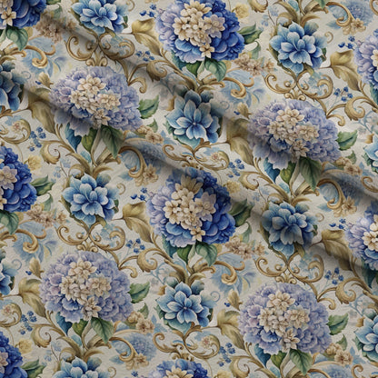 Rococo Blooms Pattern 150 Minky Fabric