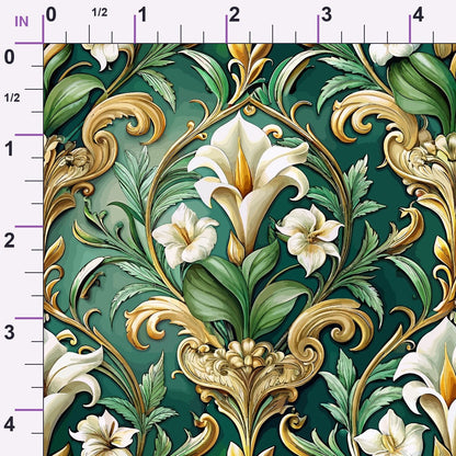 Rococo Blooms Pattern 151 Minky Fabric